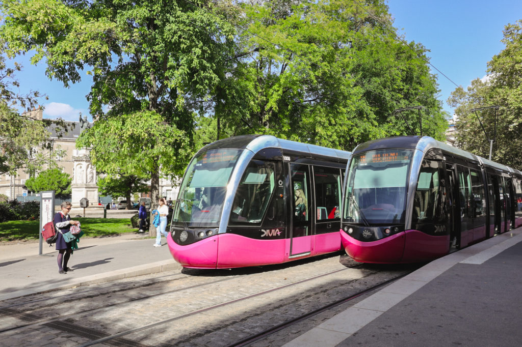 Tramway centre ville Dijon
